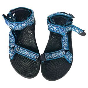 Teva Terradactyl Blue Floral Strappy Sandals Women's Size 9